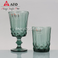 Grüne Design Glaswaren Farbbecher Weinglas Tasse